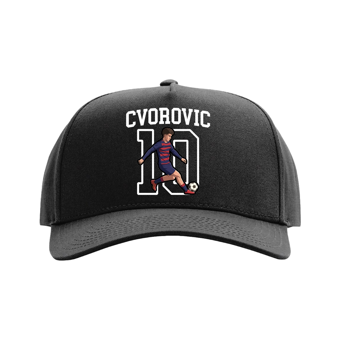 Full Fabric Five-Panel Champ Cap — Shirsey in Black