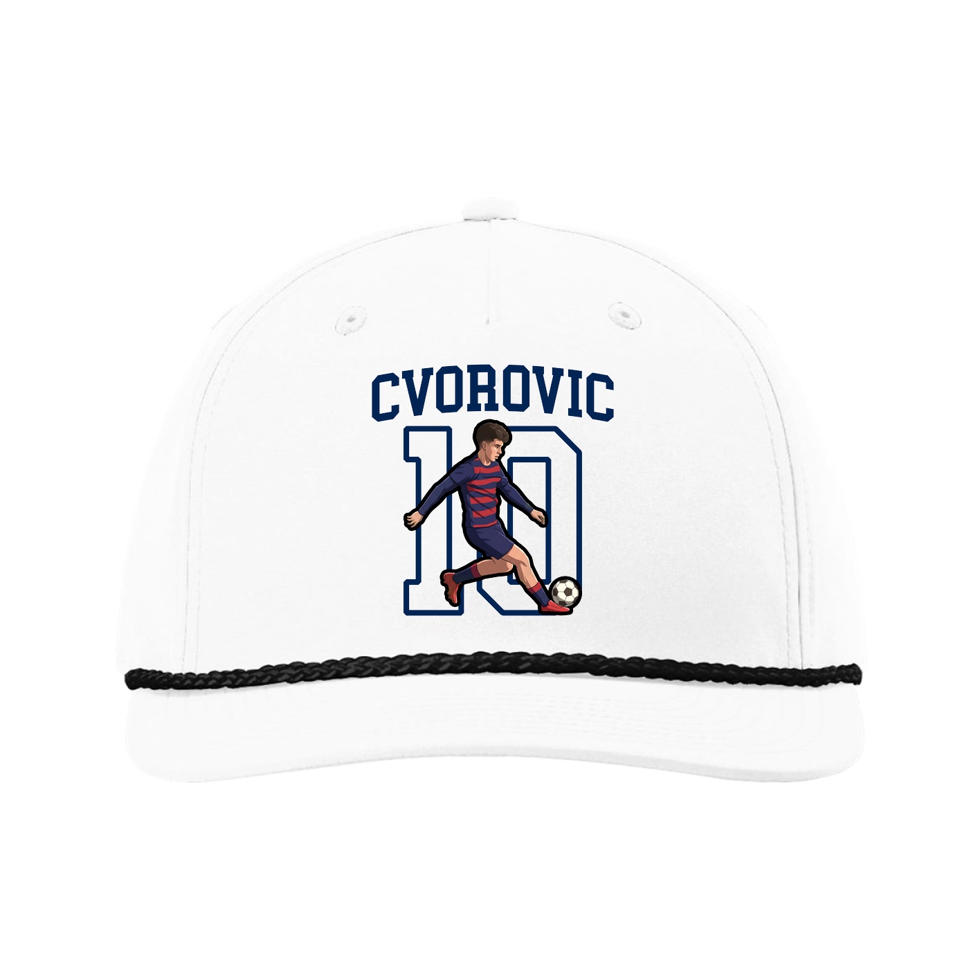 Five-Panel Classic Rope Cap — Shirsey in White