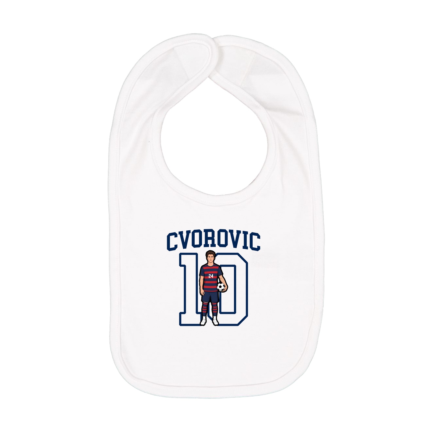 Infant Bib — Shirsey in White
