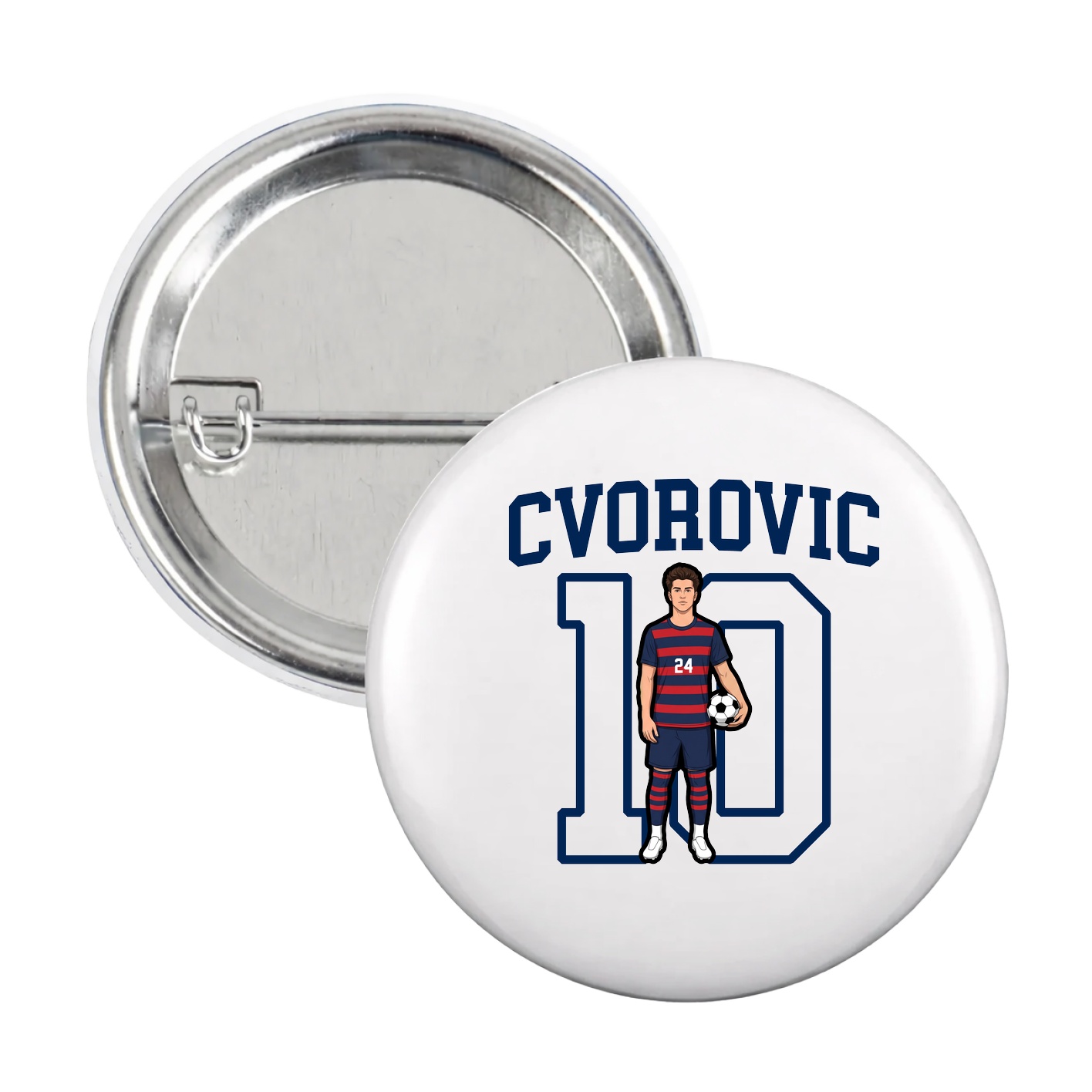 Game Day Button — Shirsey in White
