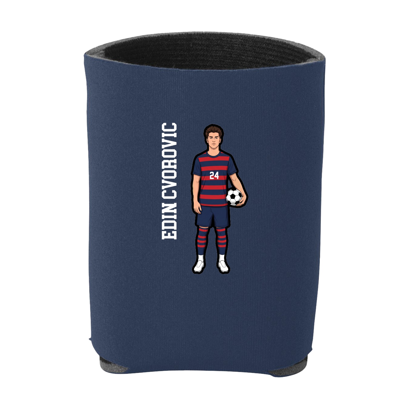 Can Holder — Name Vertical in Navy