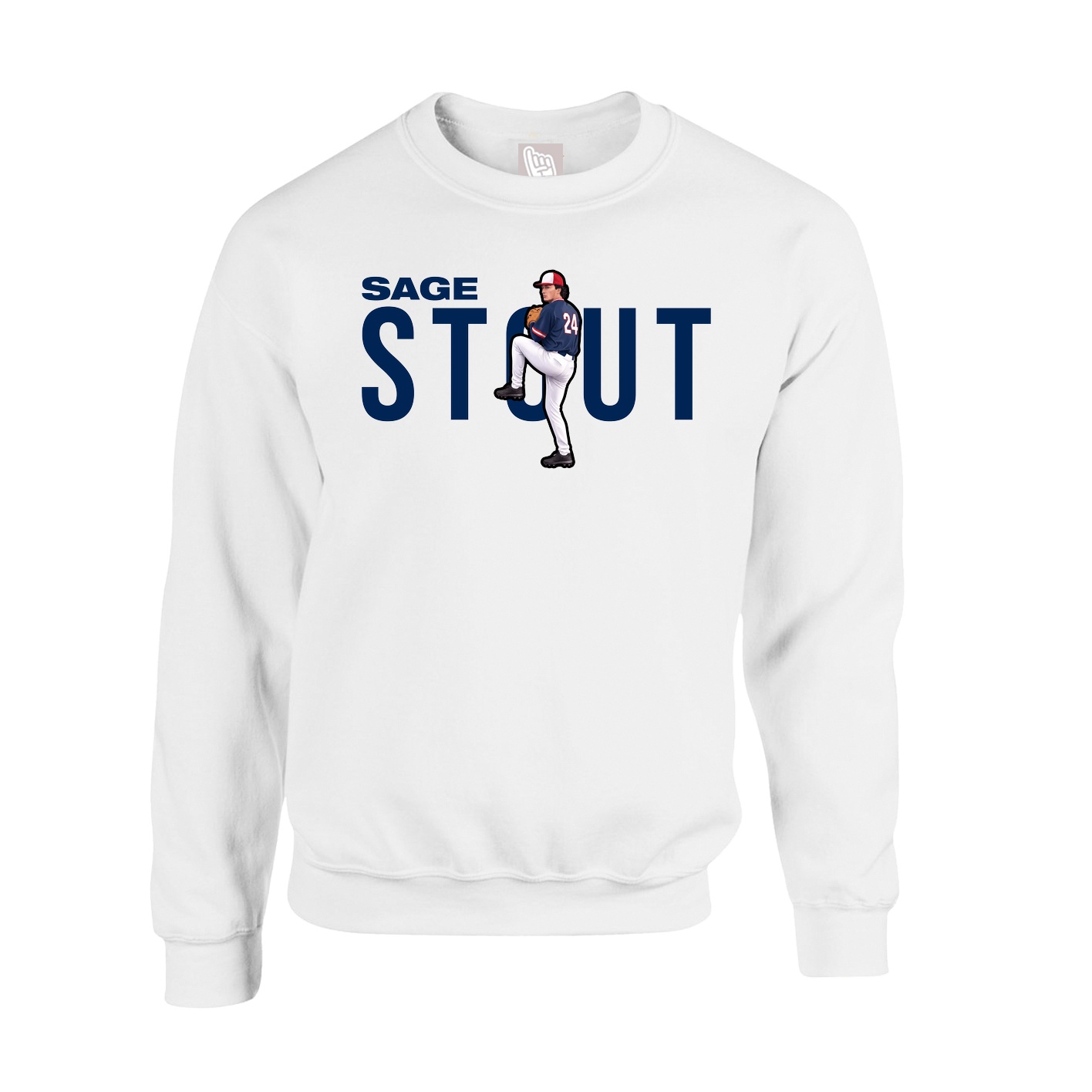 Fleece Crew — Player Name in White