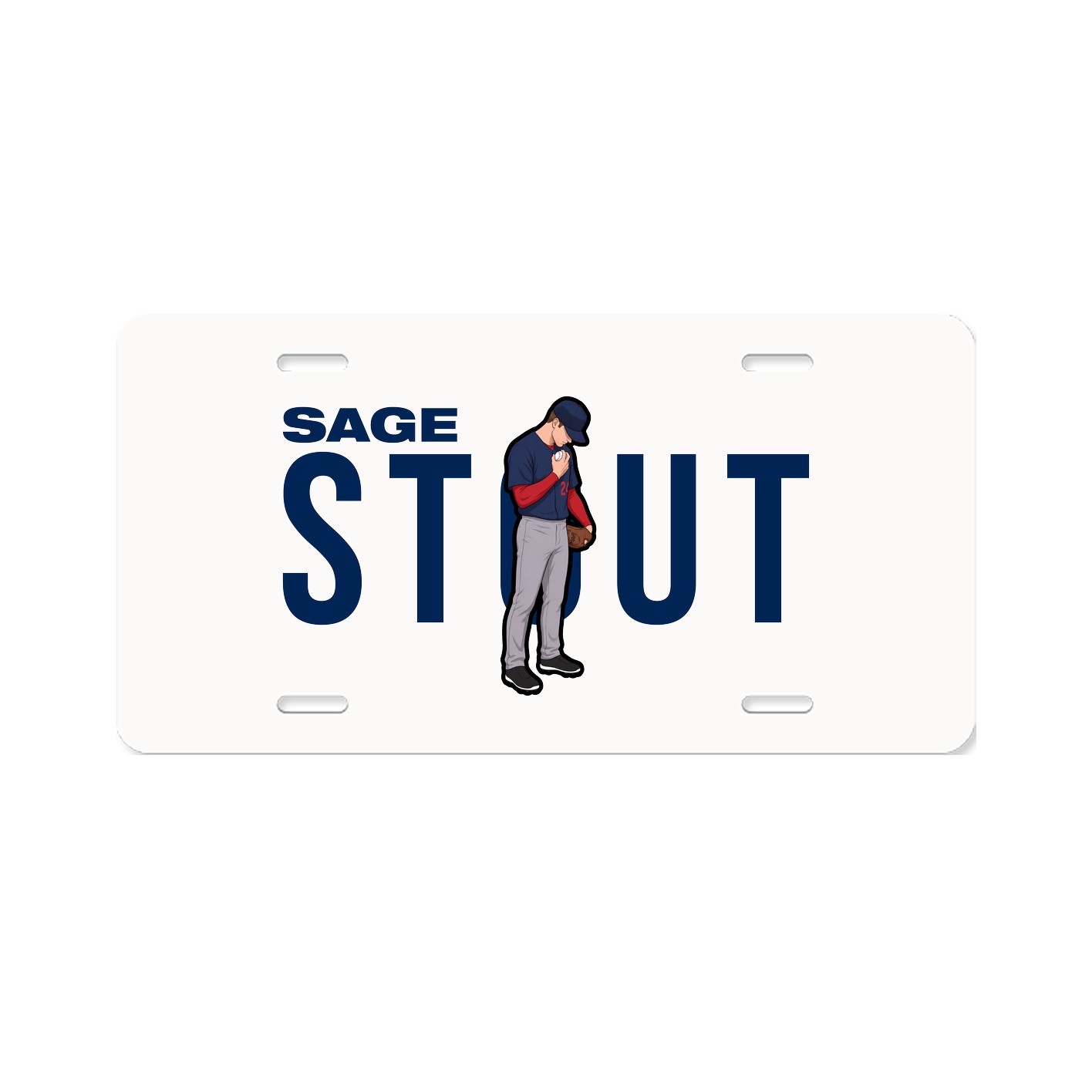 License Plate — Player Name in Classic