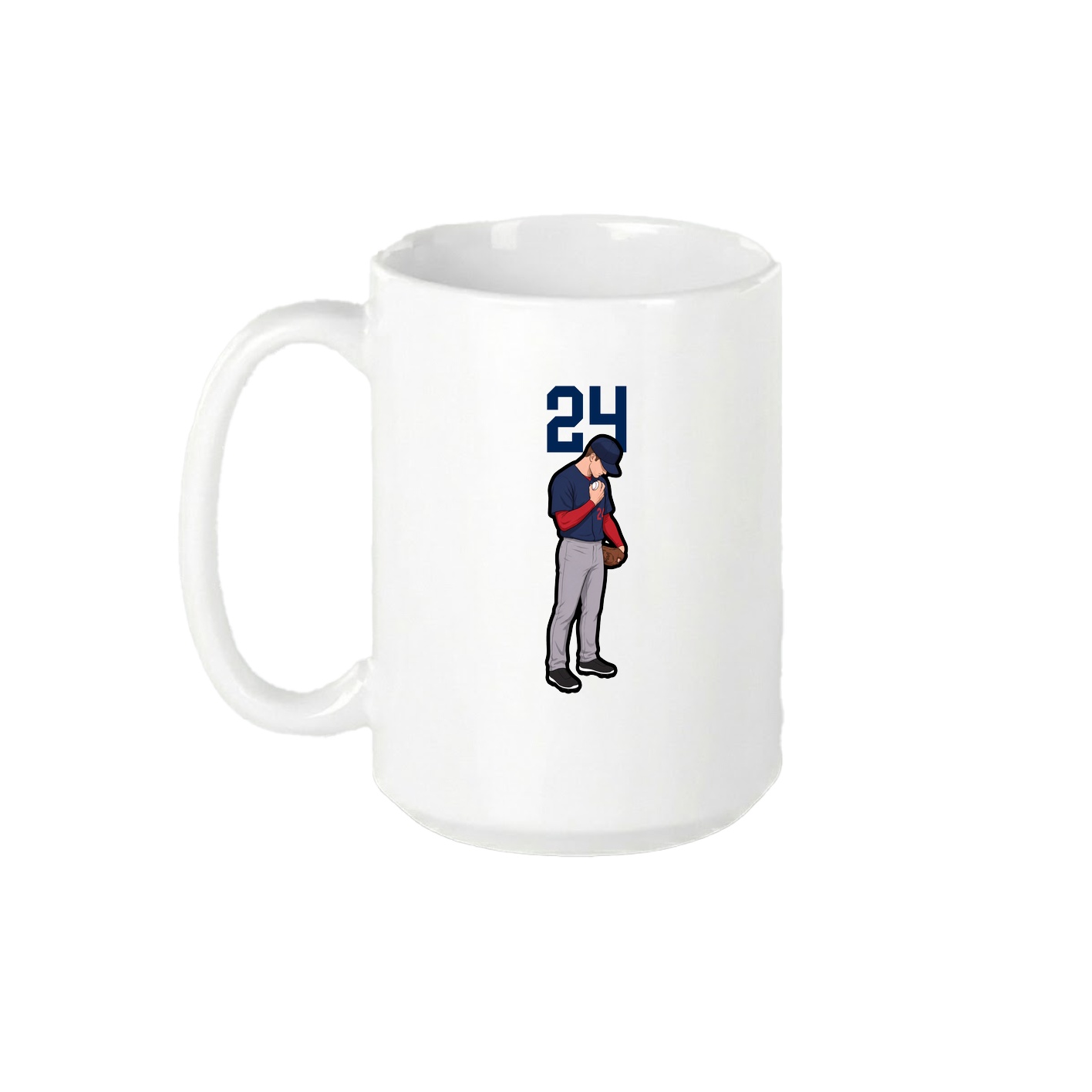 15oz Coffee Mug — Number Top in White