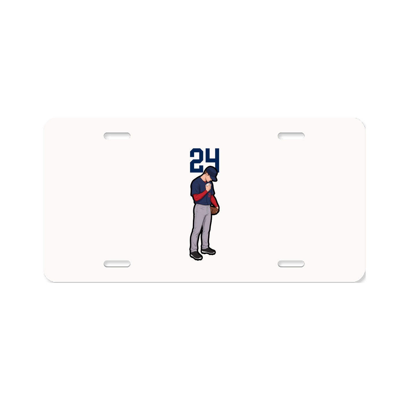 License Plate — Number Top in Classic