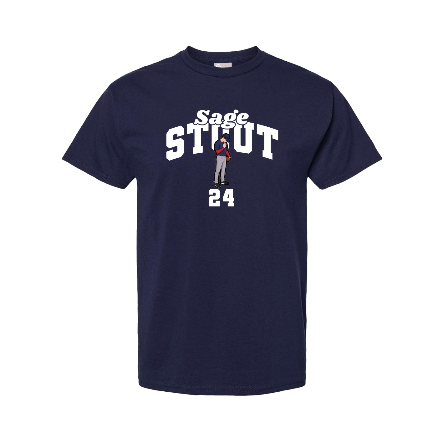 Youth Tee — Signature Arch in Navy