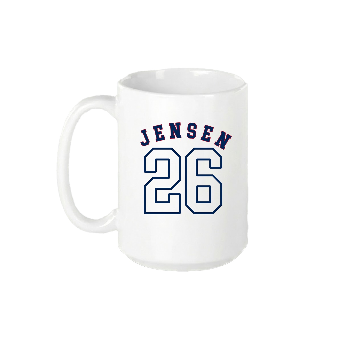 15oz Coffee Mug — Shirsey Arch in White