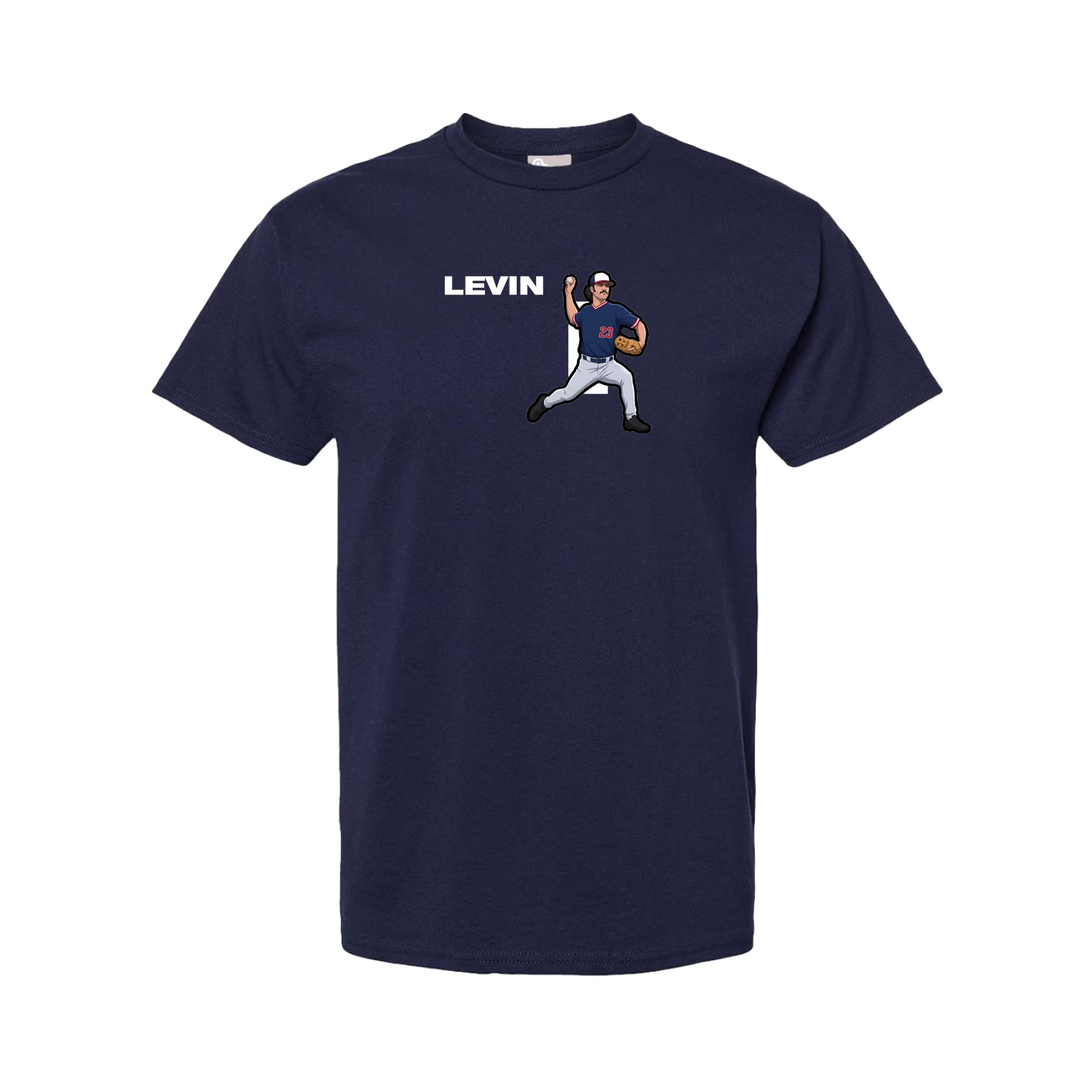 Youth Tee — Player Name in Navy