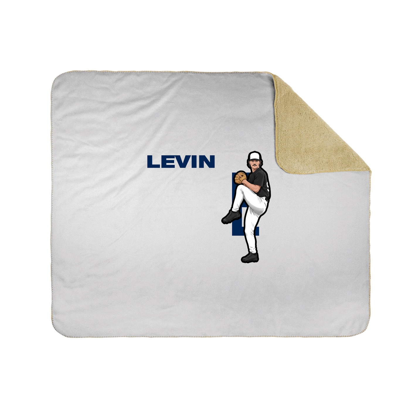 Throw Blanket — Player Name in White