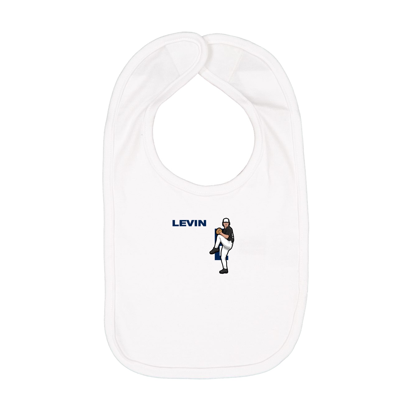 Infant Bib — Player Name in White
