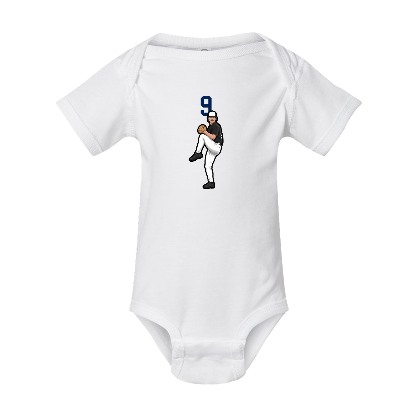 Baby Onesie — Number Top in White