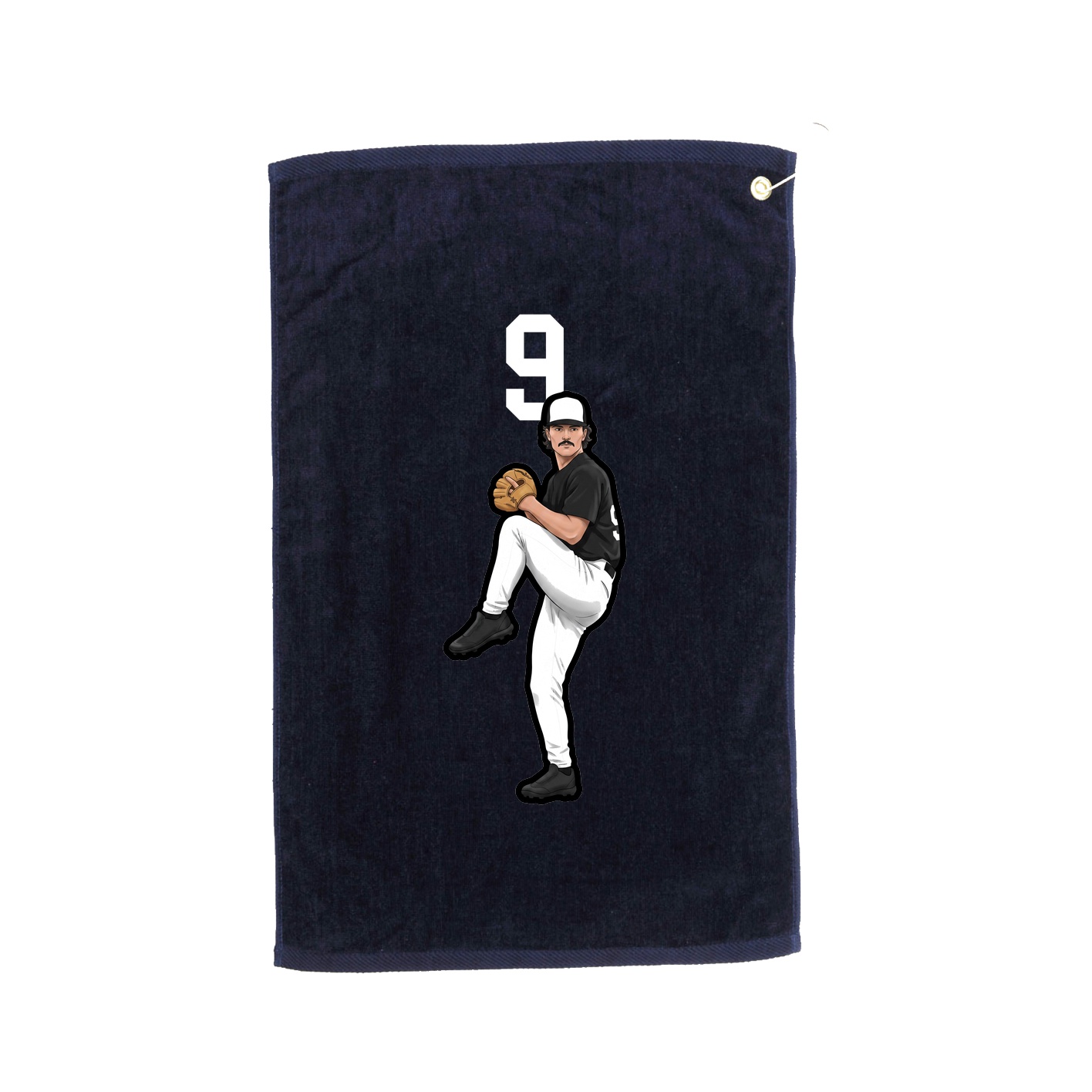 Golf Towel — Number Top in Navy