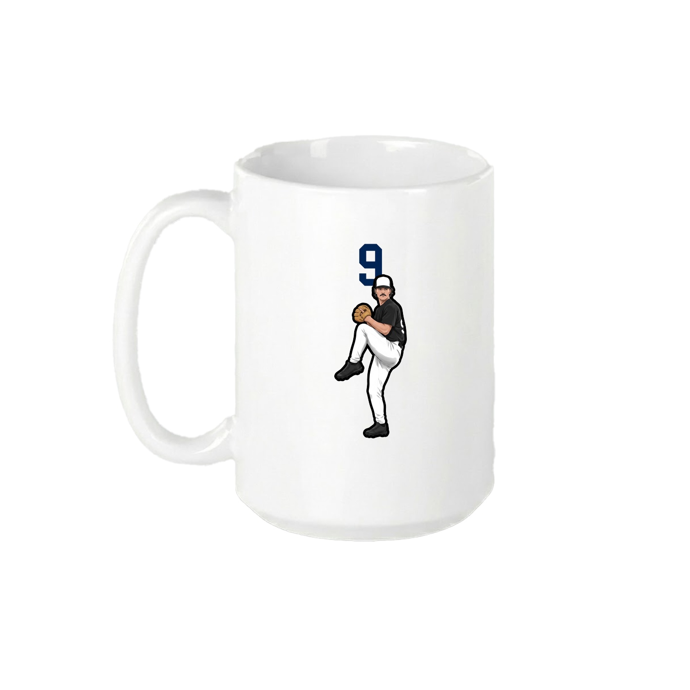 15oz Coffee Mug — Number Top in White