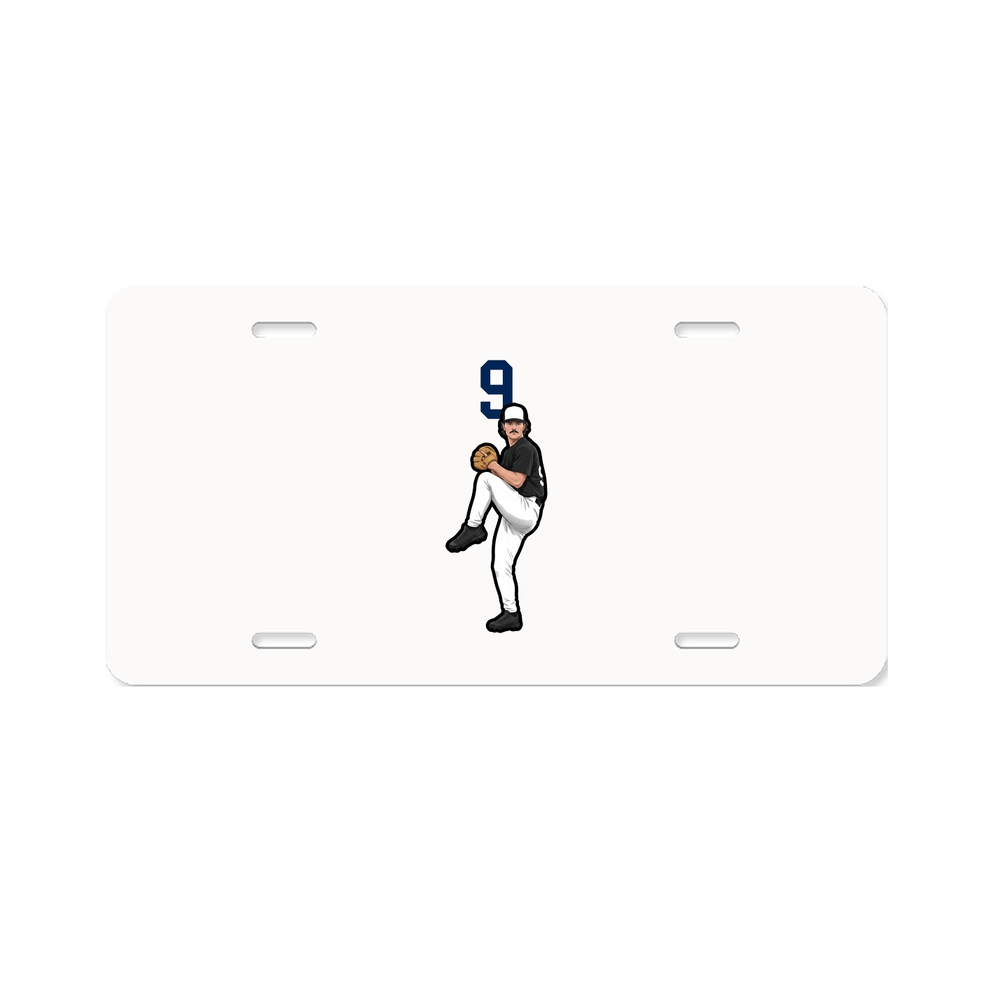 License Plate — Number Top in Classic