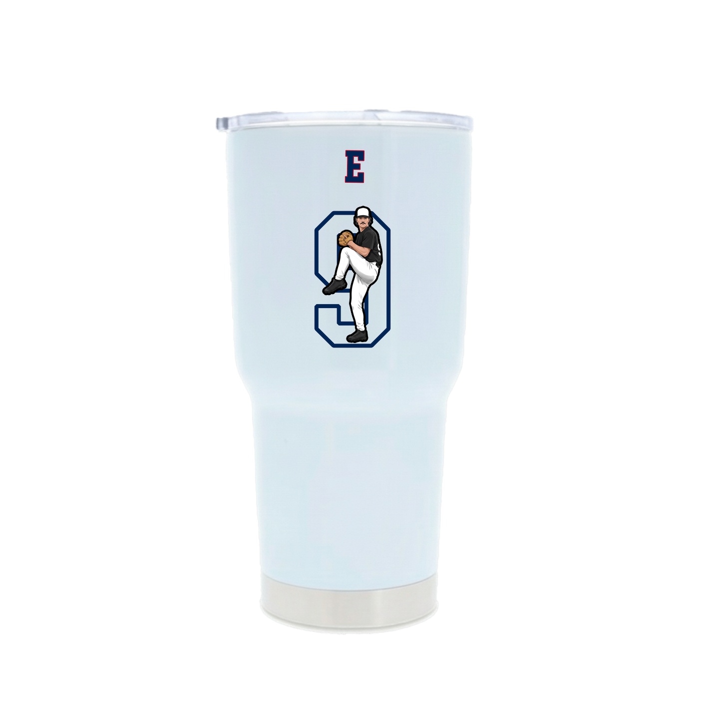 30oz Stainless Steel Tumbler — Shirsey Arch in White