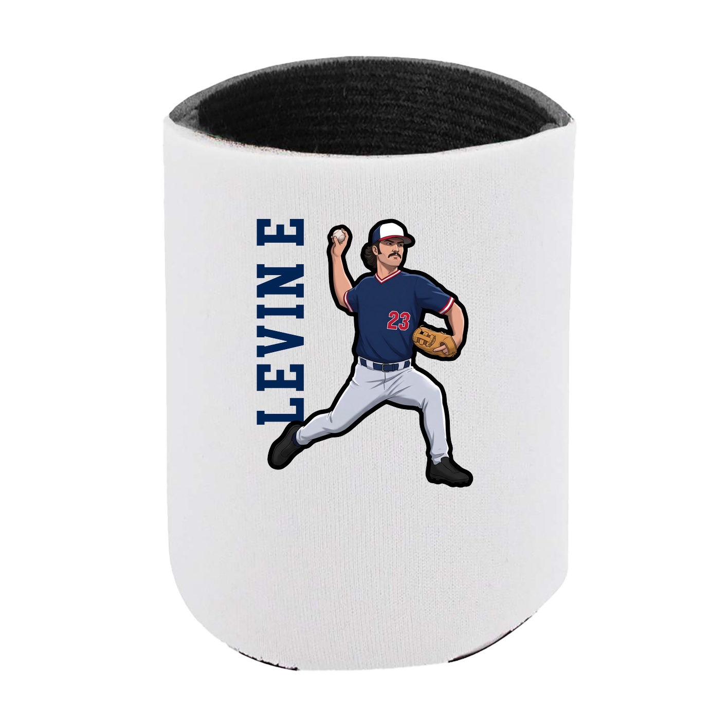 Can Holder — Name Vertical in White