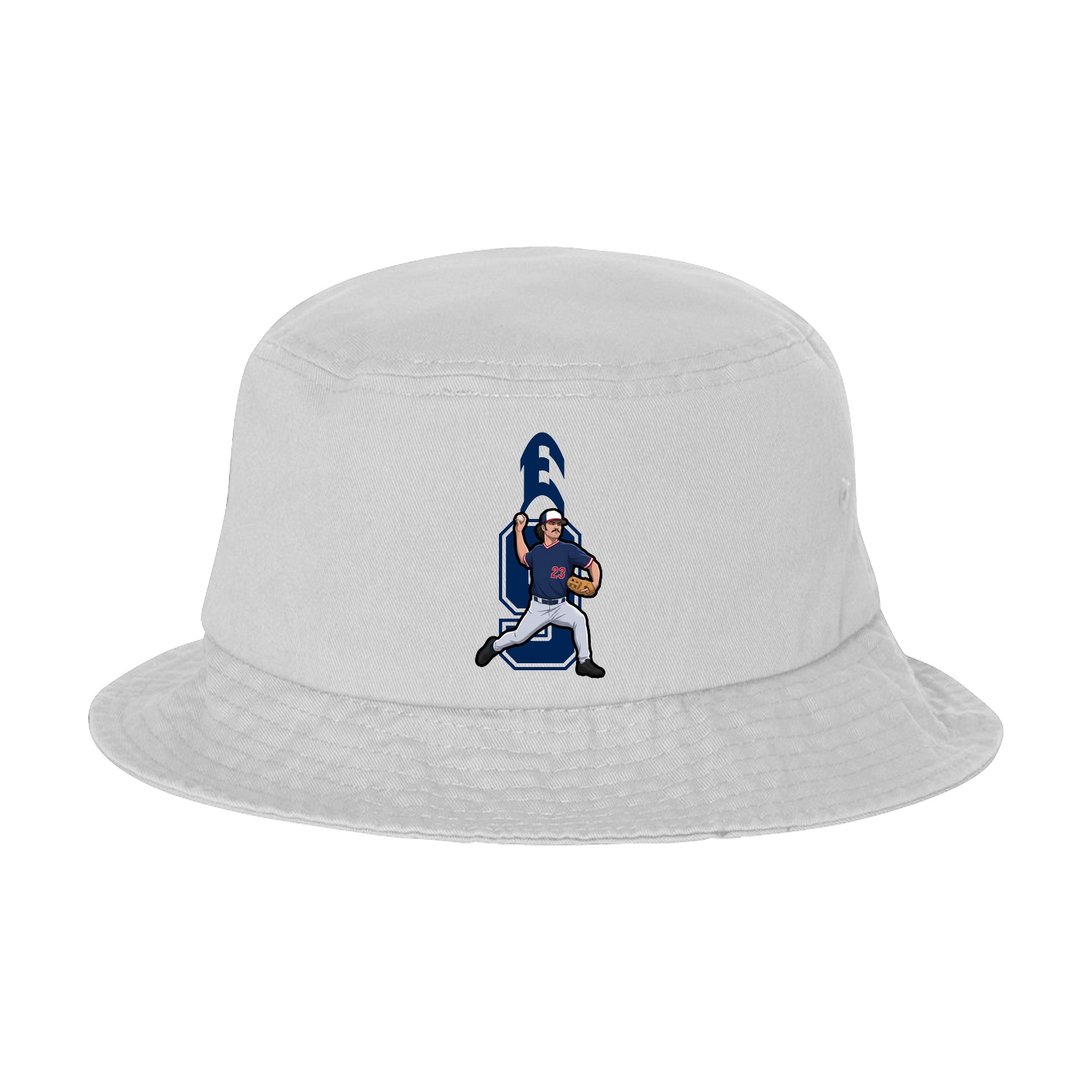 Bucket Cap — Number in White