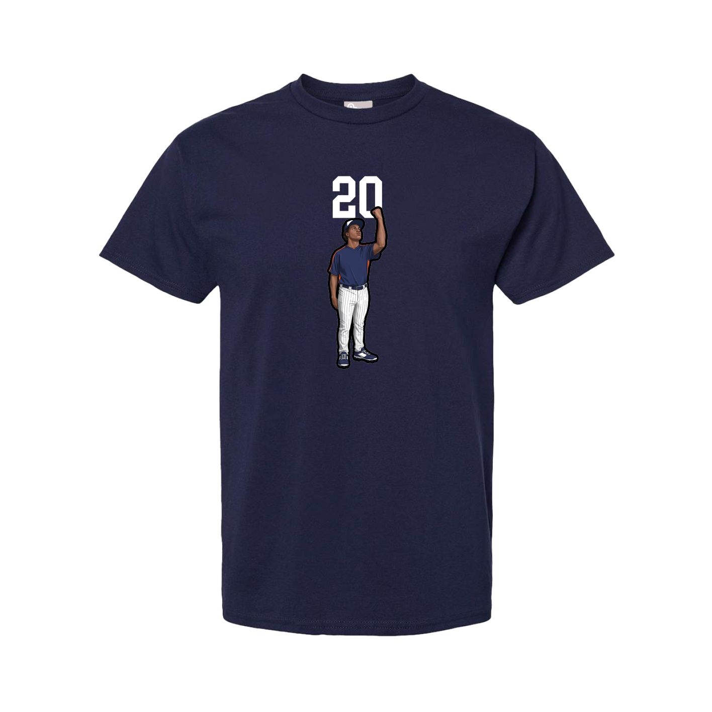 Tee — Number Top in Navy