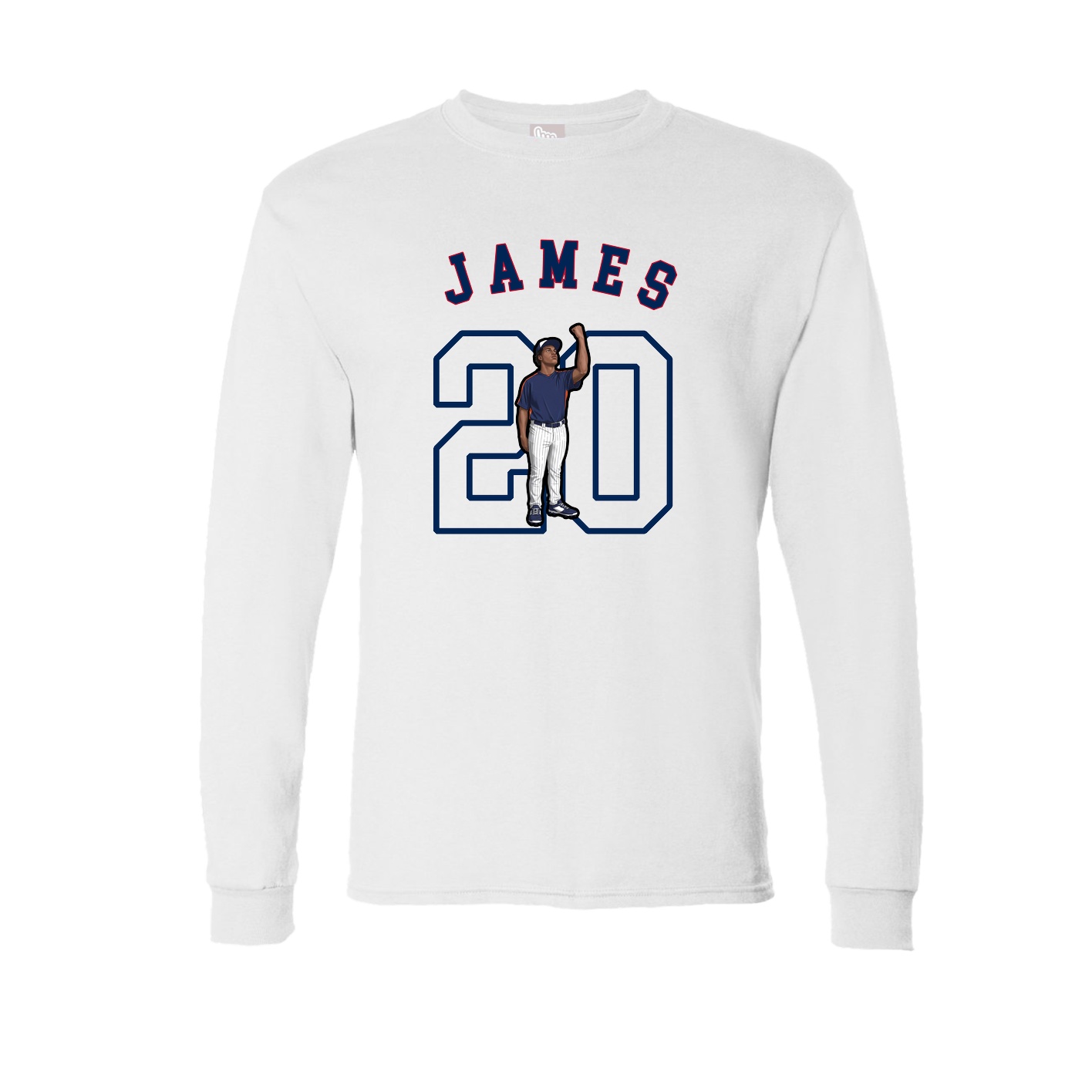 Long Sleeve Tee — Shirsey Arch in White