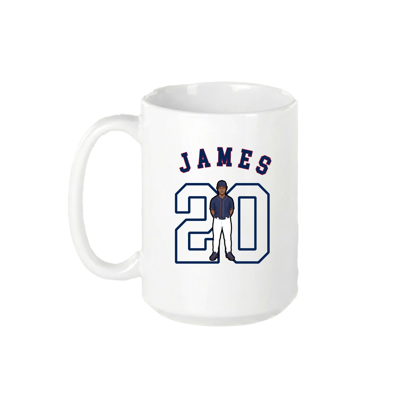 15oz Coffee Mug — Shirsey Arch in White