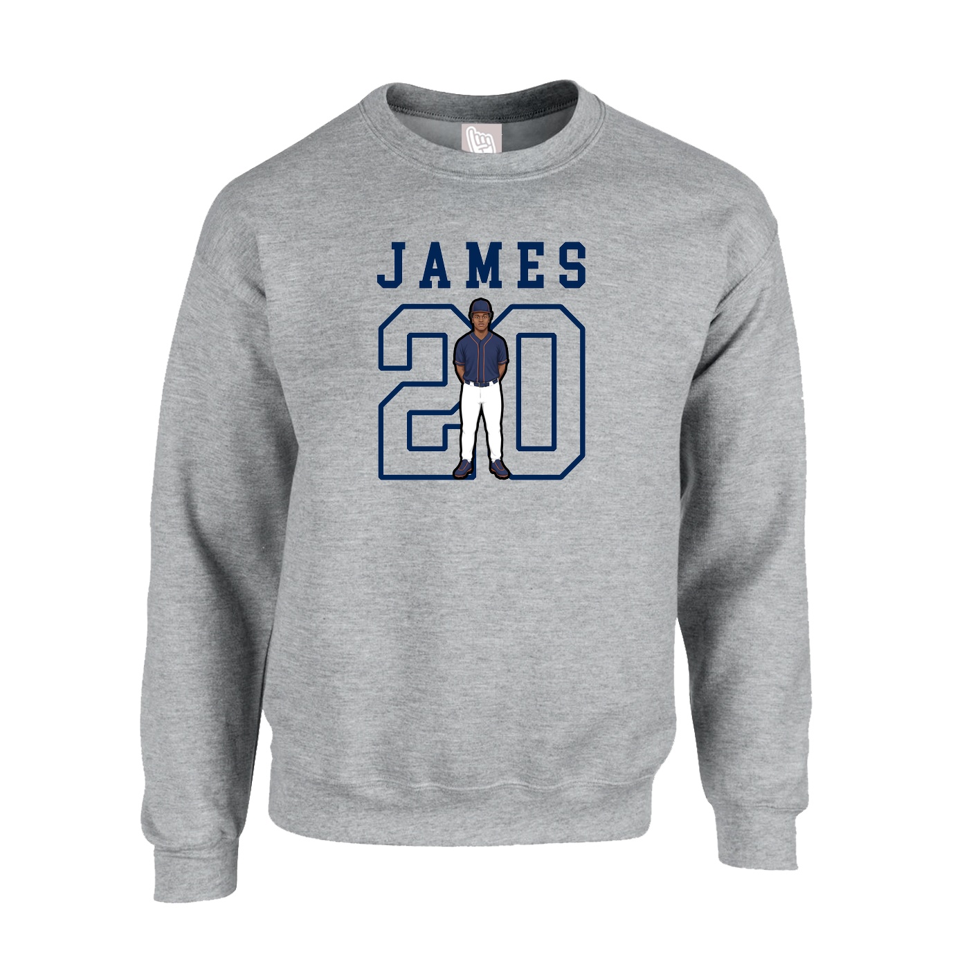 Fleece Crew — Shirsey in Grey