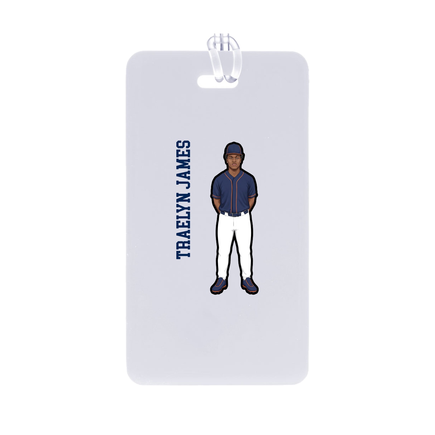 Bag Tag — Name Vertical in Classic