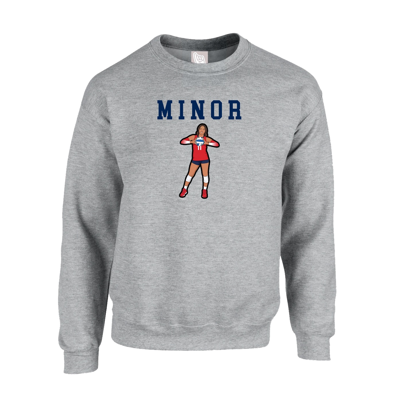 Fleece Crew — Shirsey in Grey