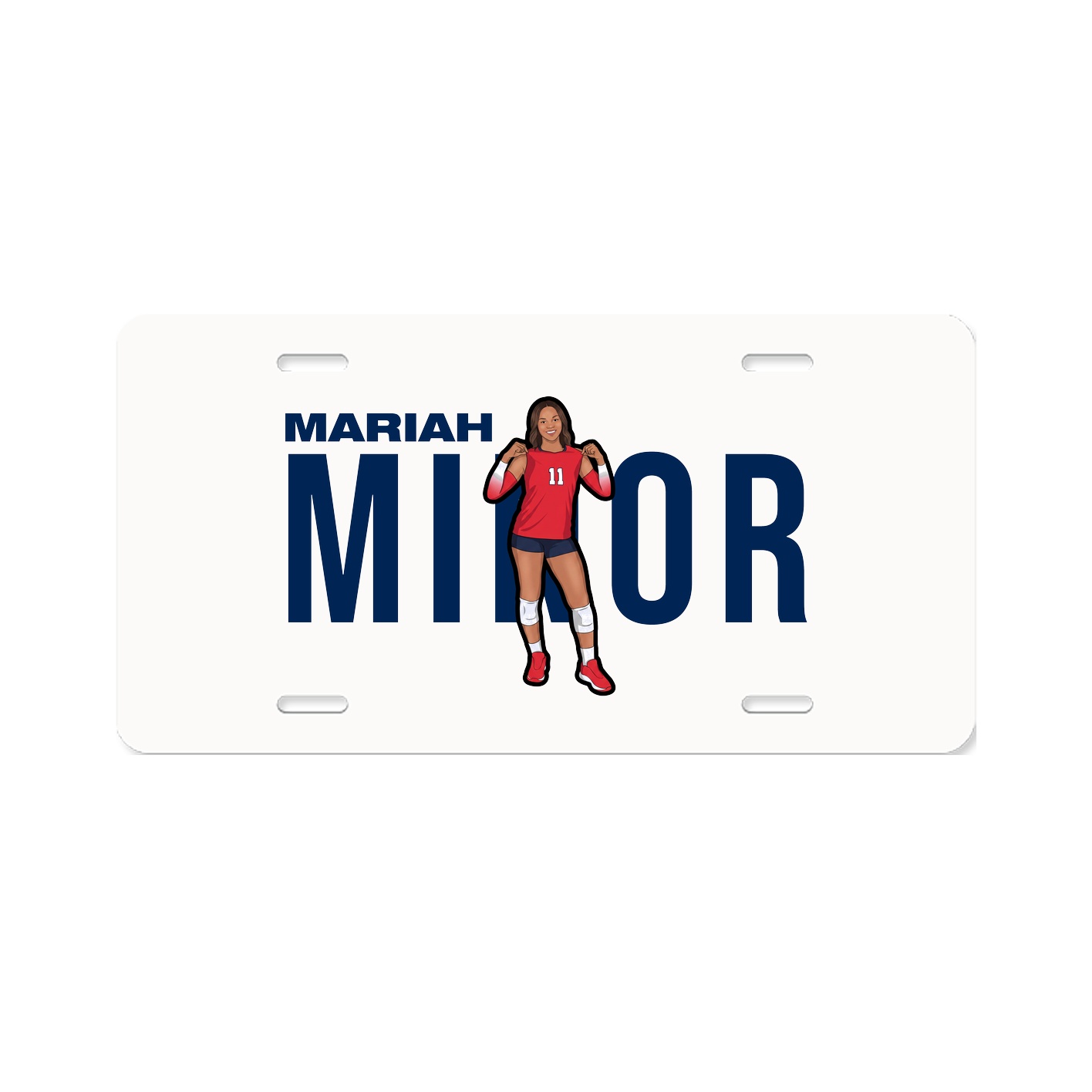 License Plate — Player Name in Classic