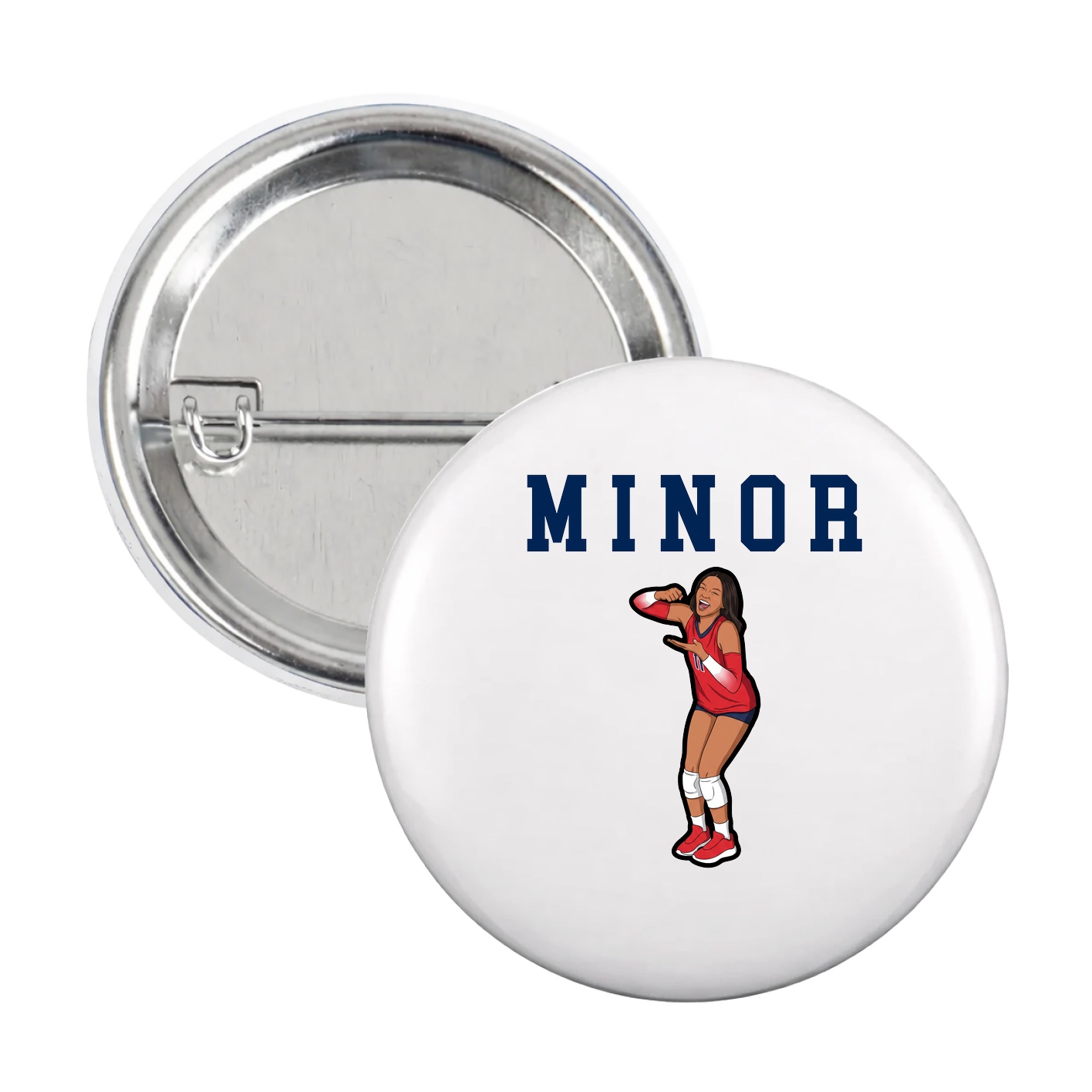 Game Day Button — Shirsey in White