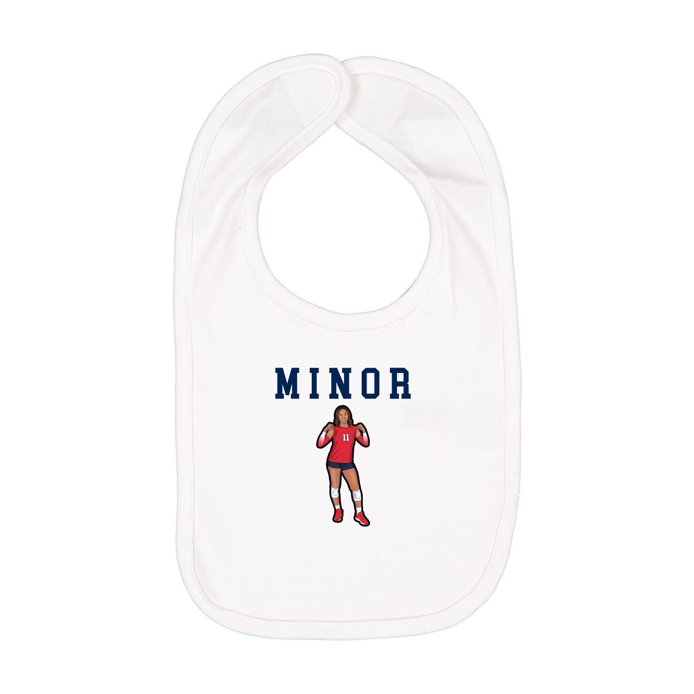 Infant Bib — Shirsey in White