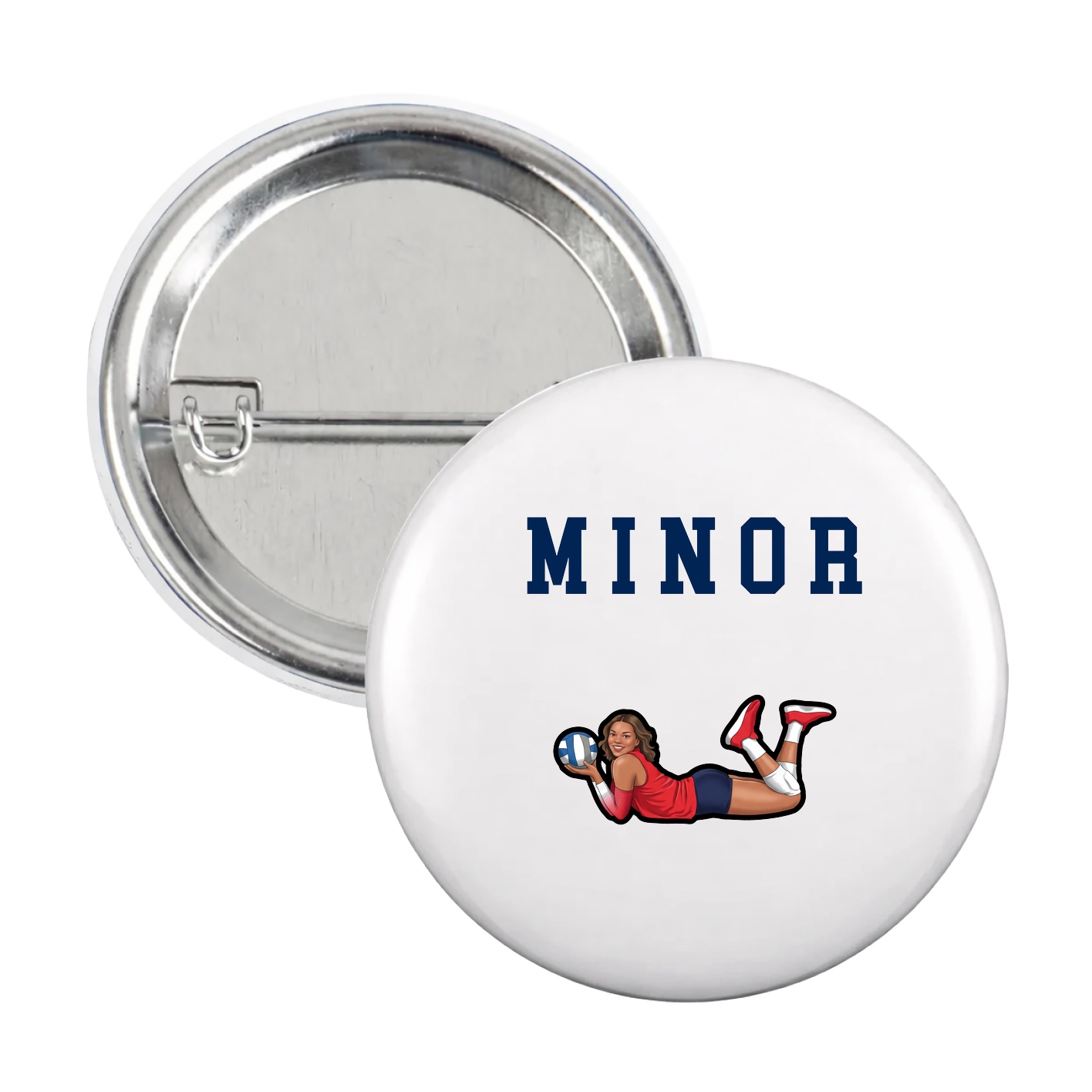 Game Day Button — Shirsey in White