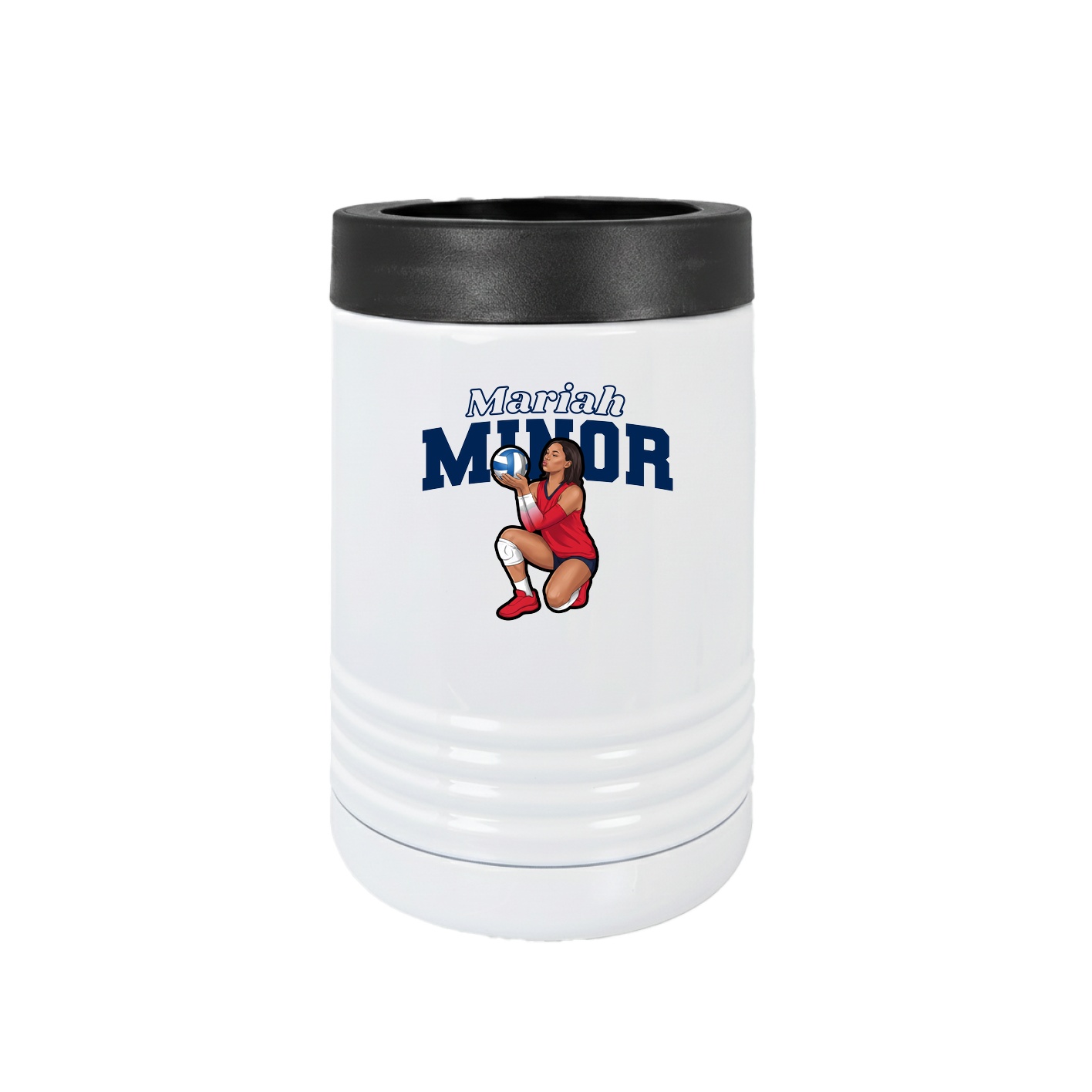 Beverage Holder — Name Arch in White