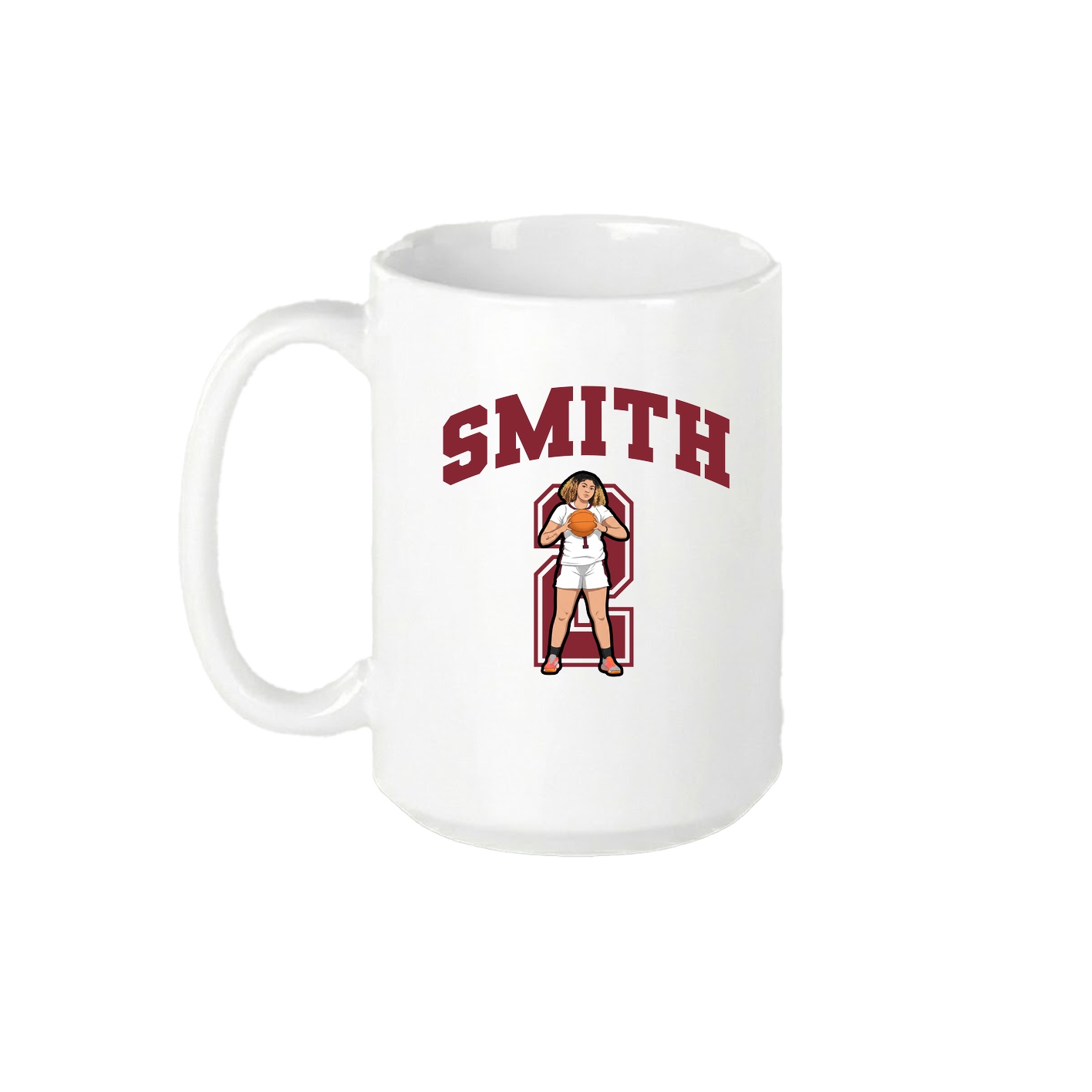 15oz Coffee Mug — Number in White