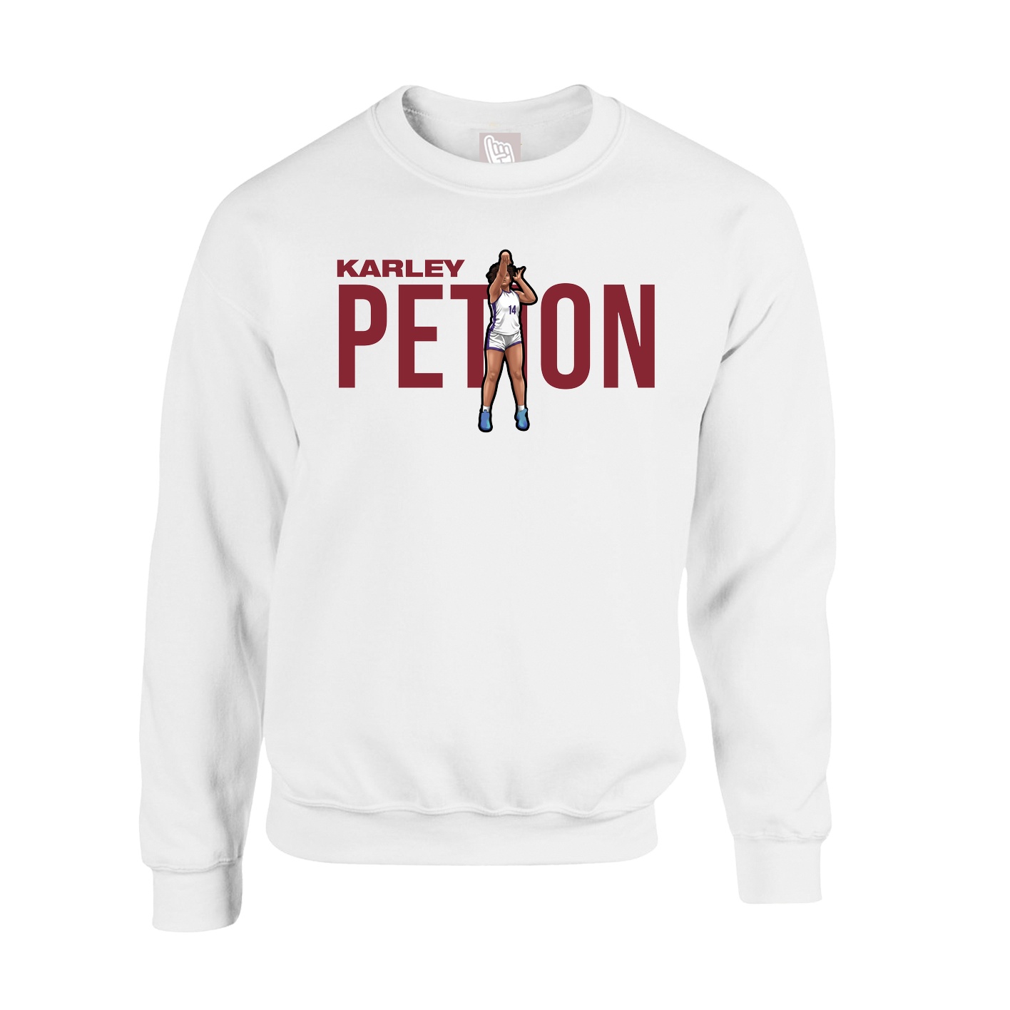 Fleece Crew — Player Name in White