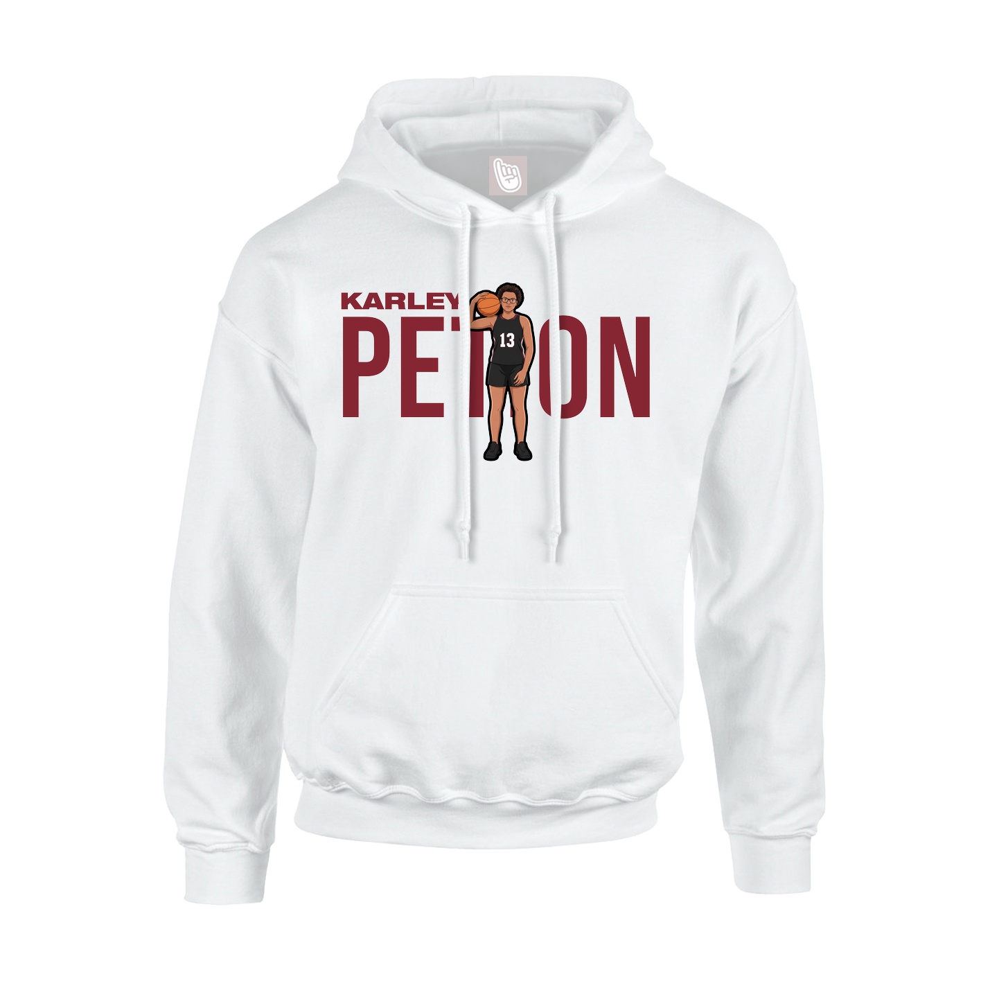 Hoodie — Player Name in White