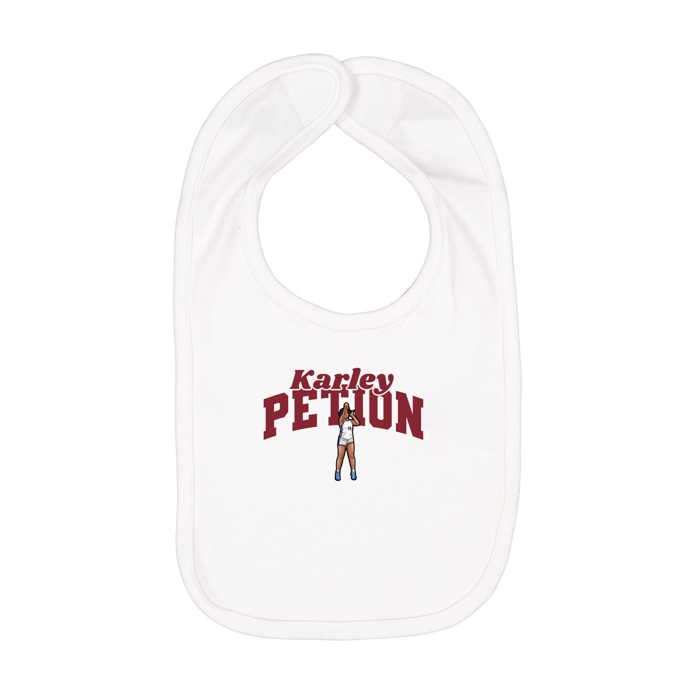 Infant Bib — Signature Arch in White