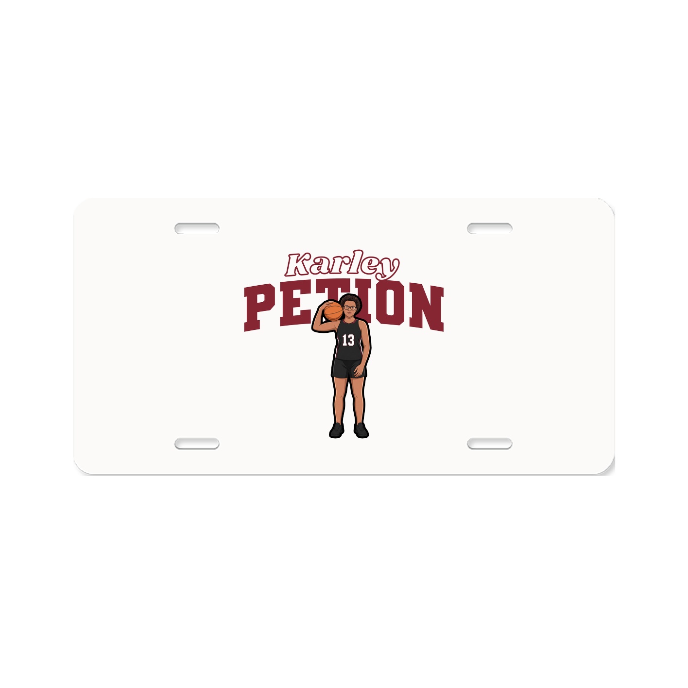 License Plate — Name Arch in Classic