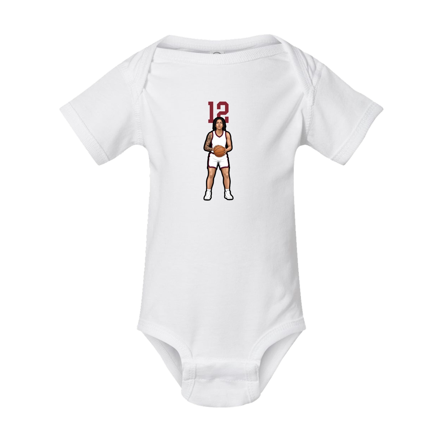 Baby Onesie — Number Top in White
