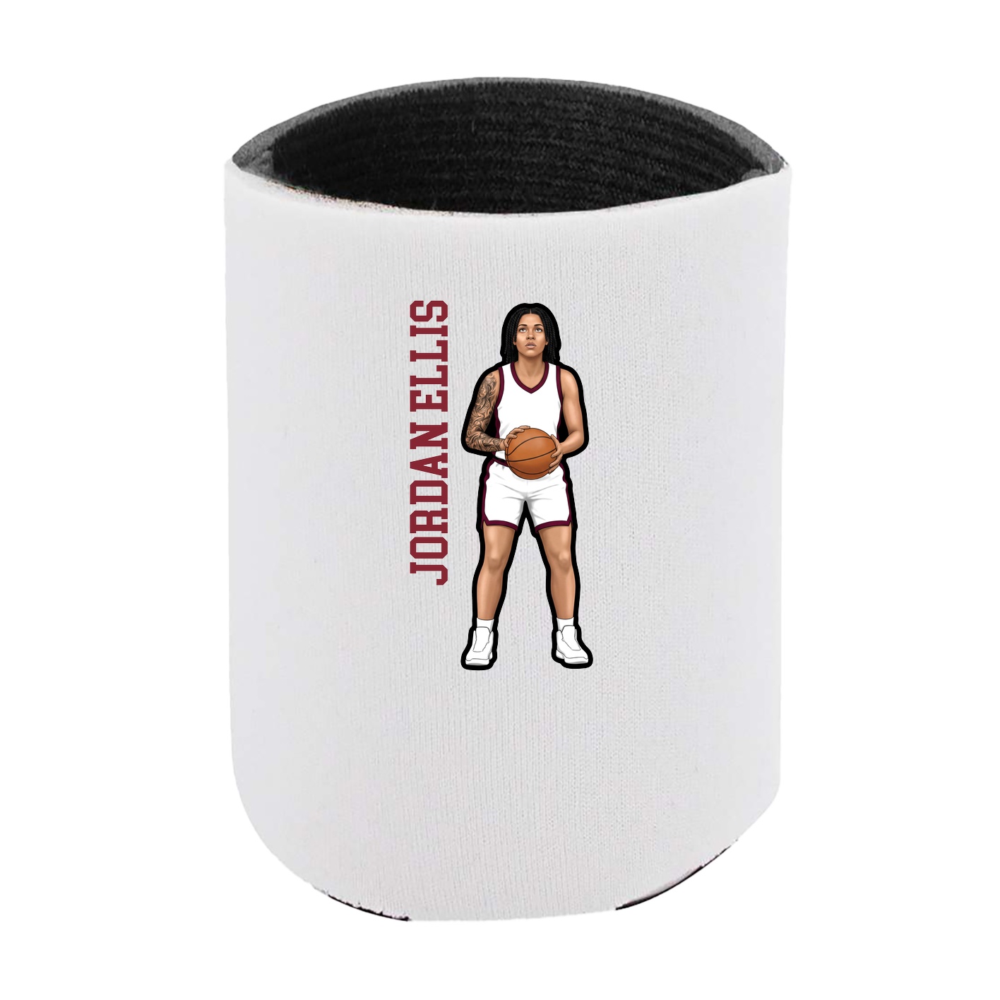 Can Holder — Name Vertical in White