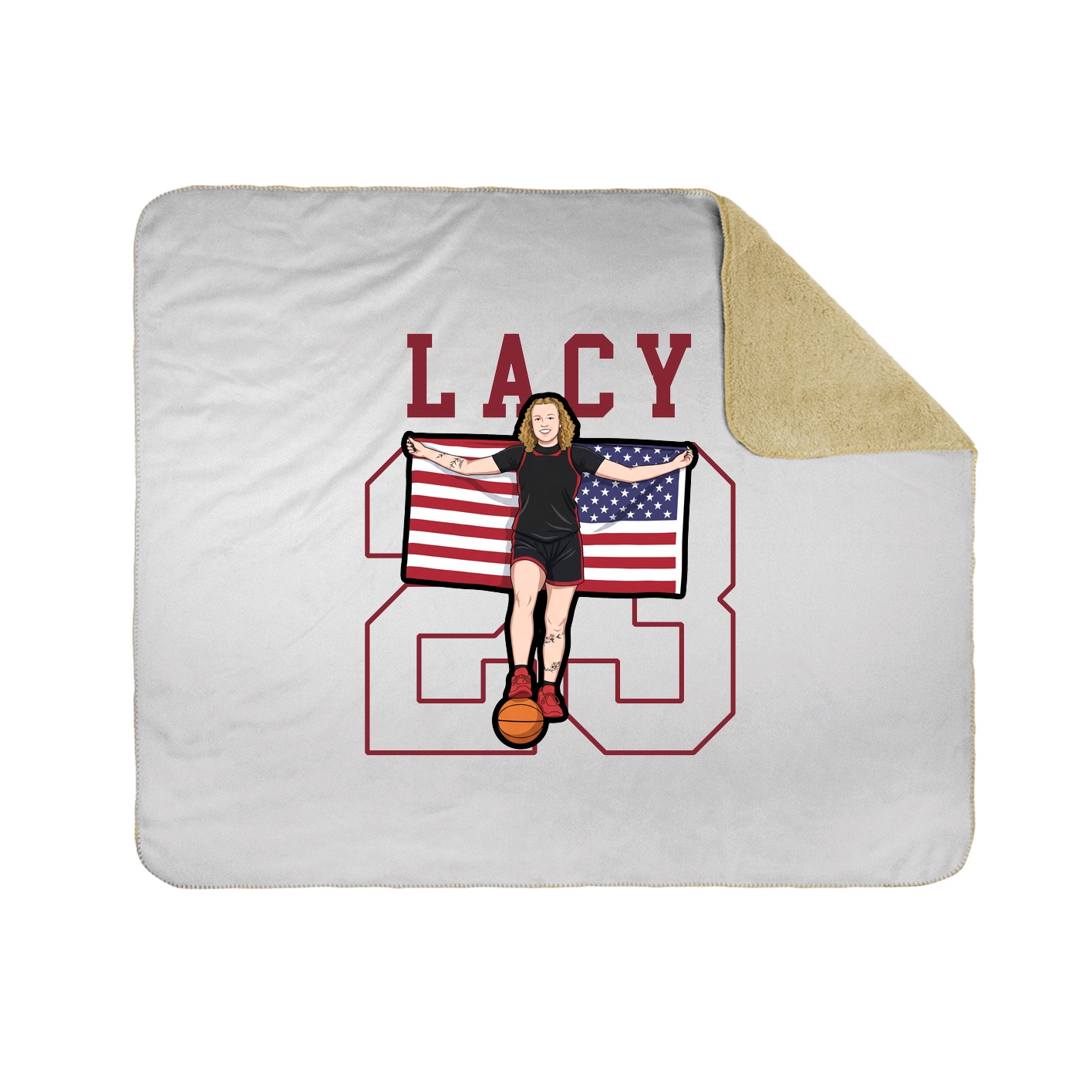 Throw Blanket — Shirsey in White