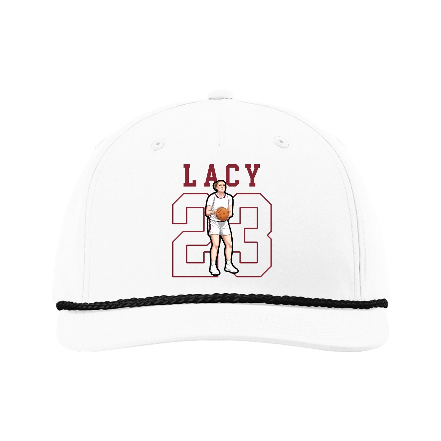Five-Panel Classic Rope Cap — Shirsey in White