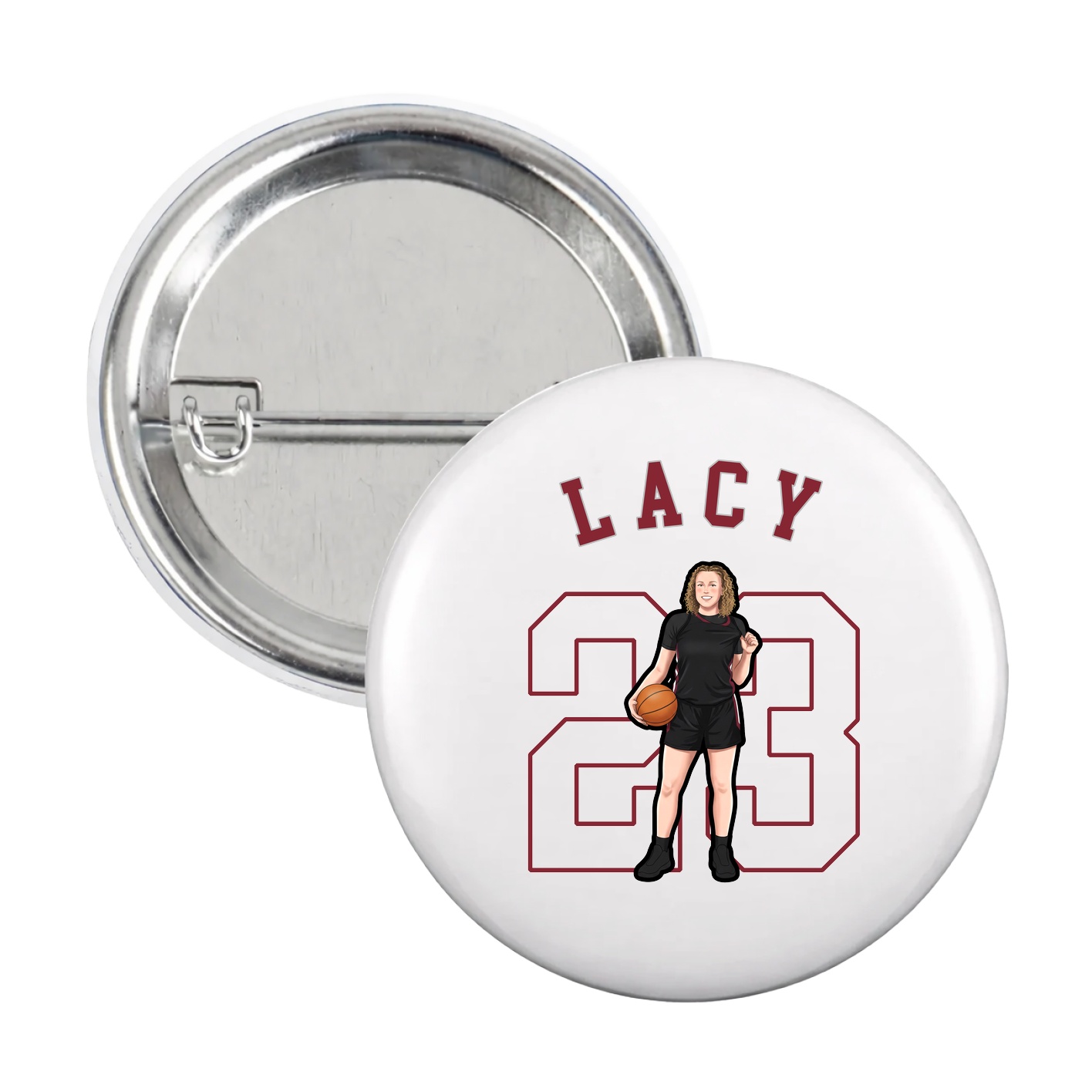 Game Day Button — Shirsey Arch in White