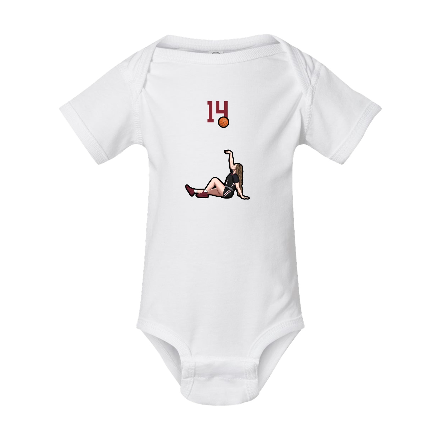 Baby Onesie — Number Top in White