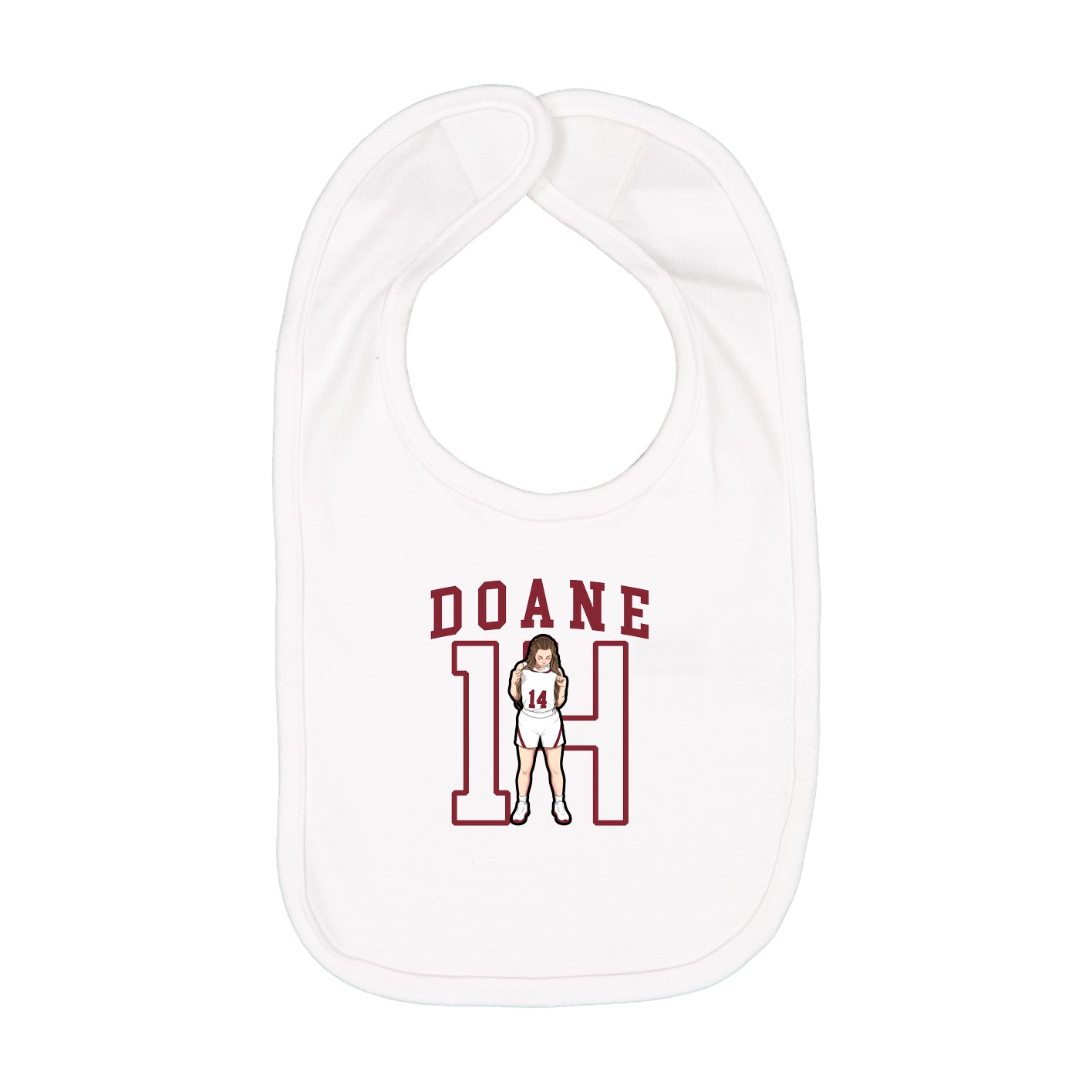 Infant Bib — Shirsey in White