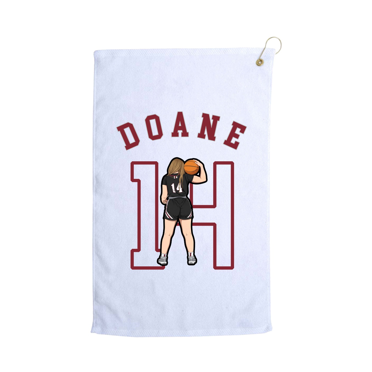 Golf Towel — Shirsey Arch in White