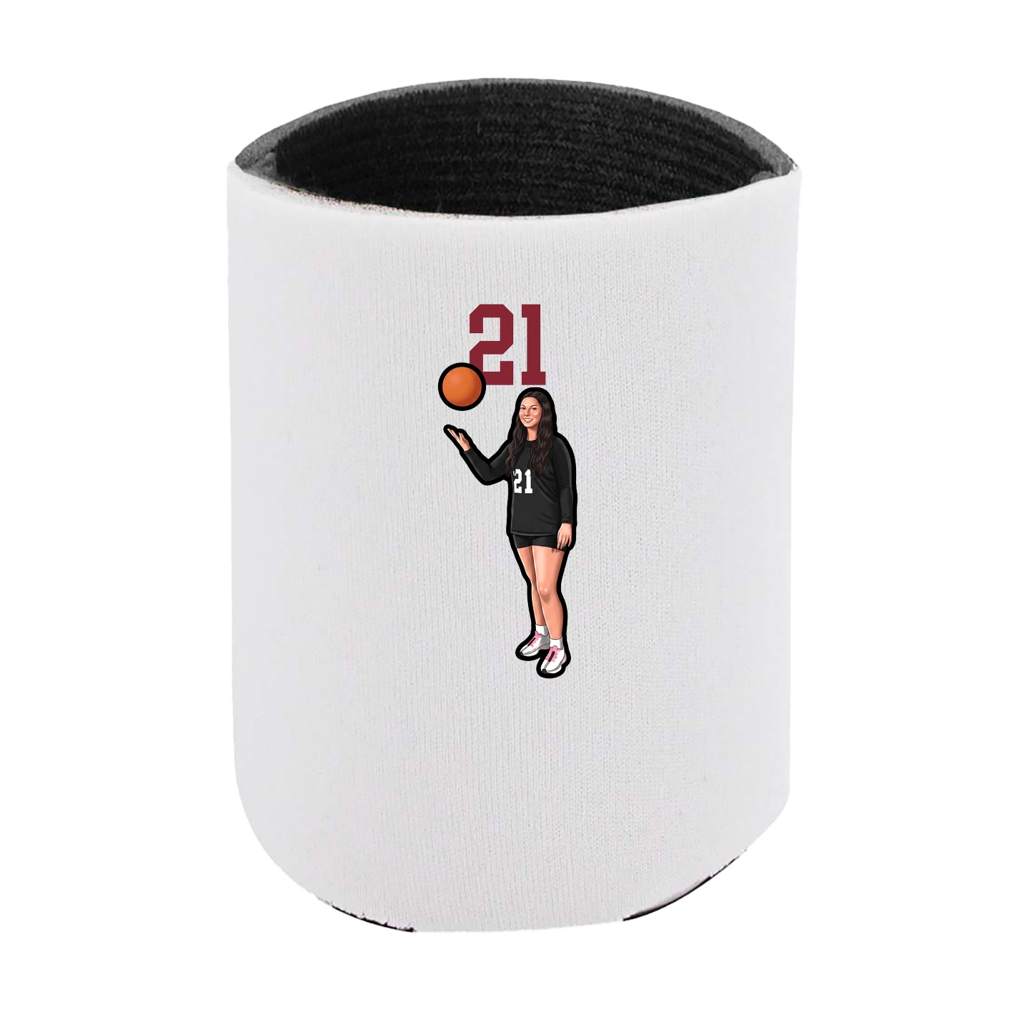 Can Holder — Number Top in White
