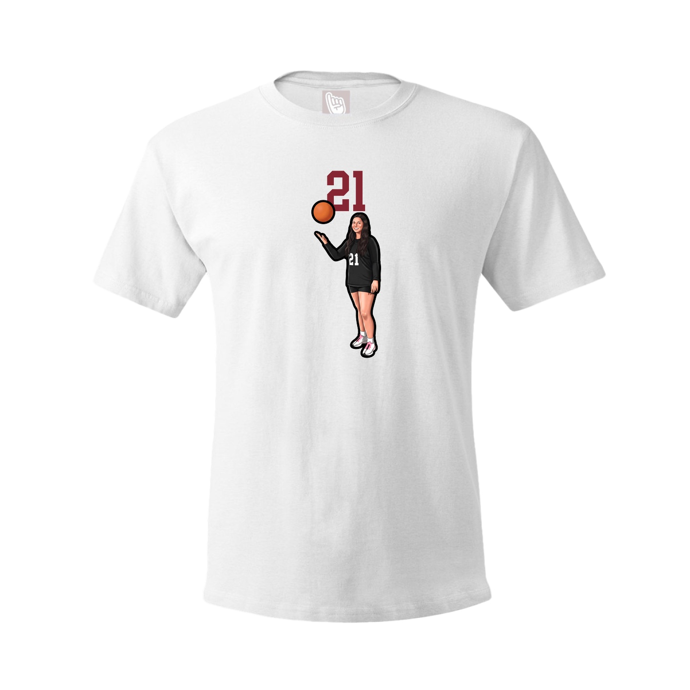 Tee — Number Top in White