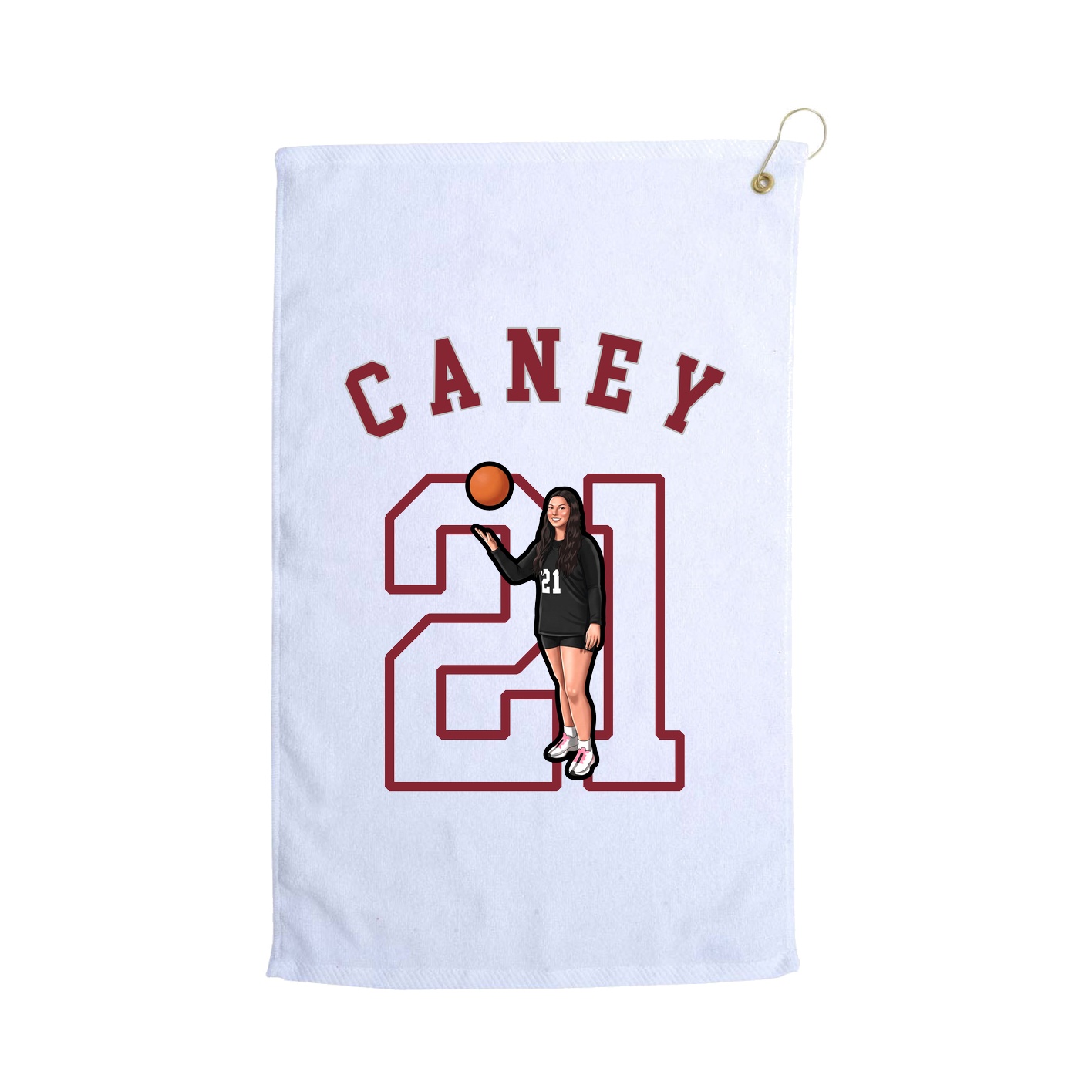 Golf Towel — Shirsey Arch in White