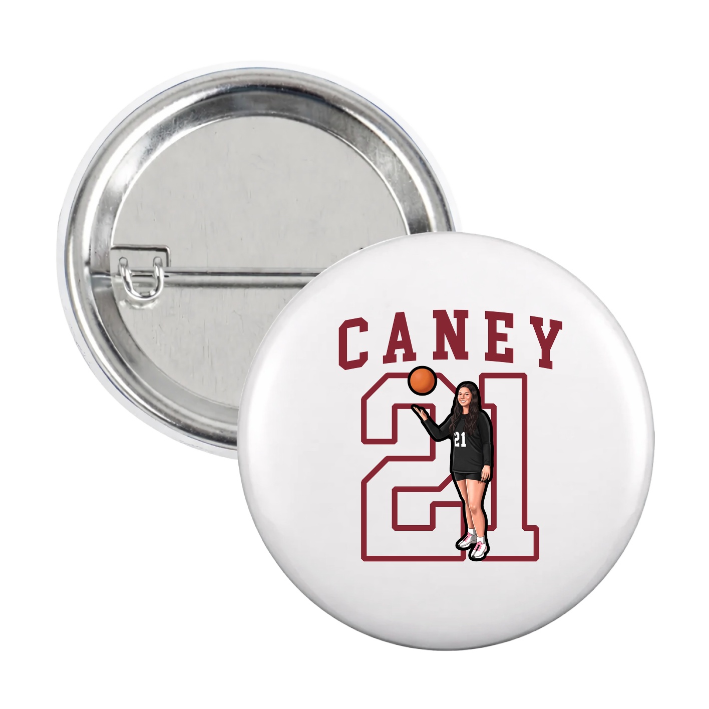 Game Day Button — Shirsey in White