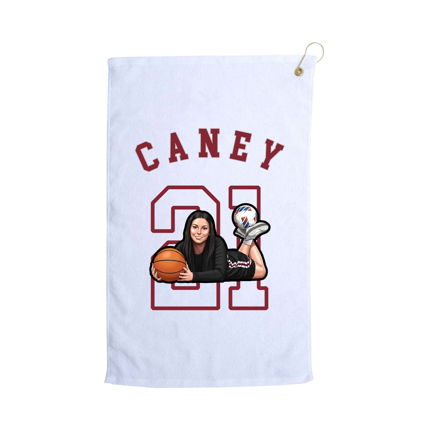 Golf Towel — Shirsey Arch in White